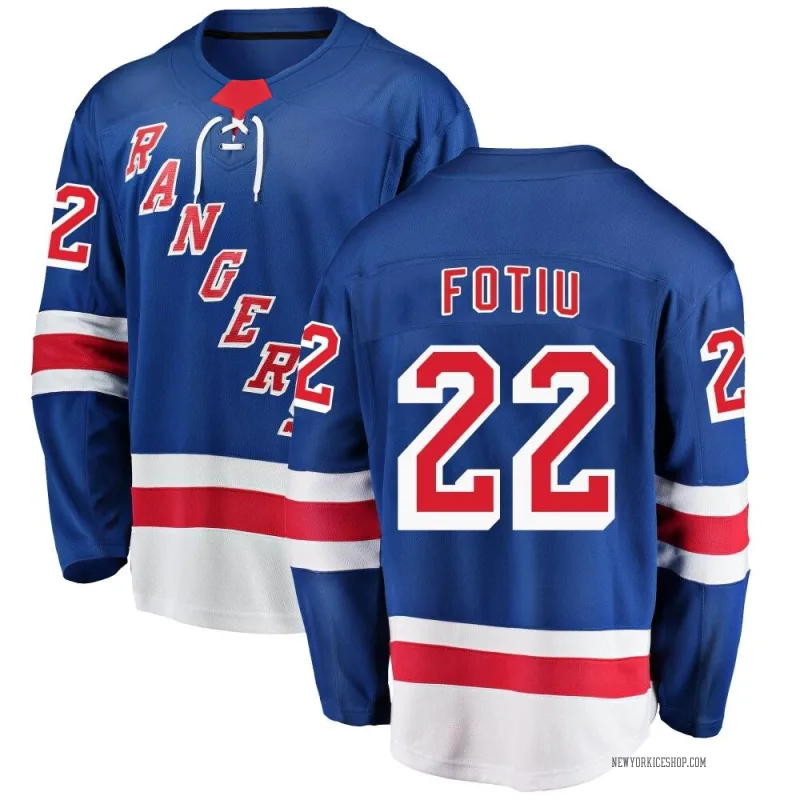 Blue Men's Nick Fotiu New York Rangers Breakaway Home Jersey