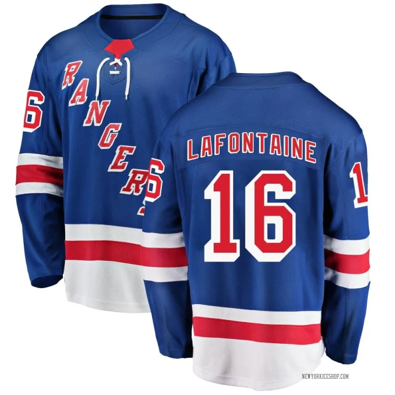 Blue Men's Pat Lafontaine New York Rangers Breakaway Home Jersey