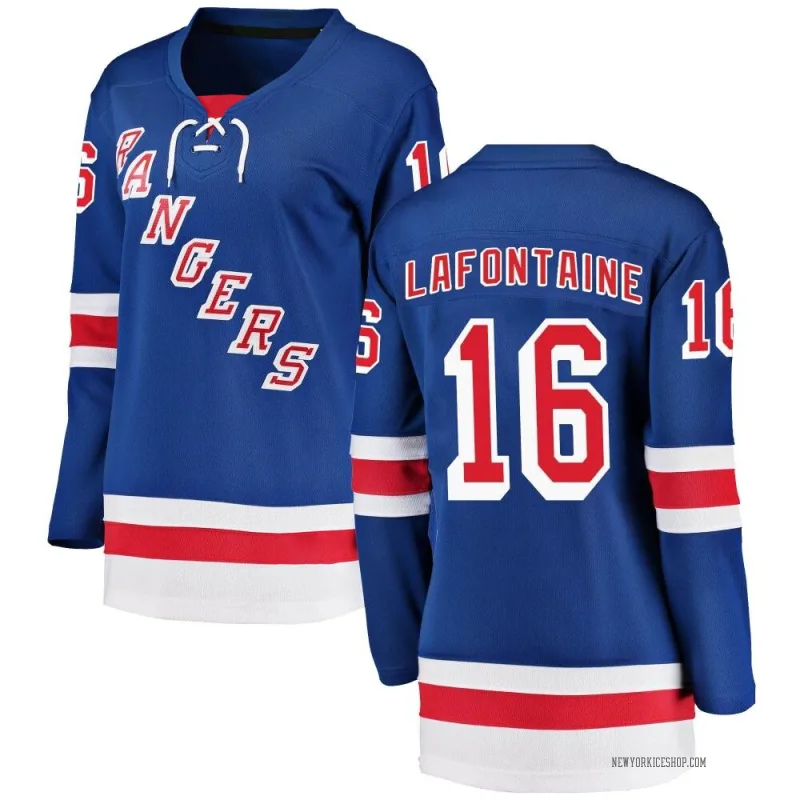 Blue Women's Pat Lafontaine New York Rangers Breakaway Home Jersey