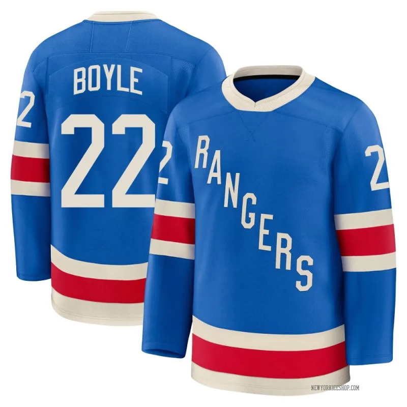 Blue Youth Dan Boyle New York Rangers Premium Centennial Jersey