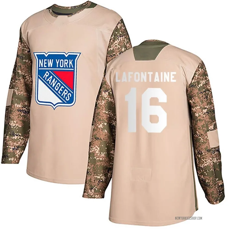 Camo Men's Pat Lafontaine New York Rangers Authentic Veterans Day Practice Jersey