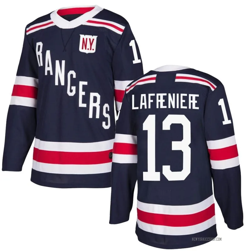 Navy Blue Men's Alexis Lafreniere New York Rangers Authentic 2018 Winter Classic Home Jersey