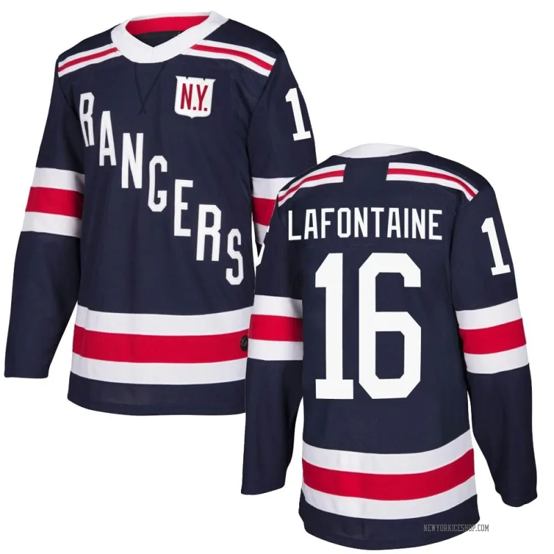 Navy Blue Men's Pat Lafontaine New York Rangers Authentic 2018 Winter Classic Home Jersey