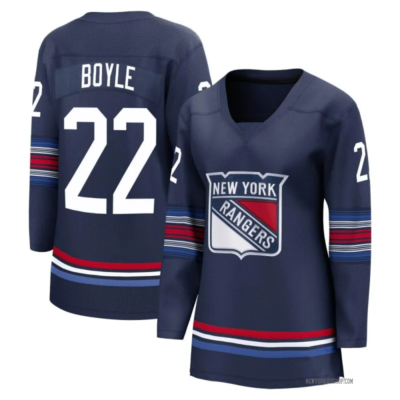 Navy Women's Dan Boyle New York Rangers Breakaway Alternate Premier Jersey