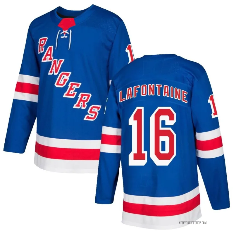 Royal Blue Men's Pat Lafontaine New York Rangers Authentic Home Jersey