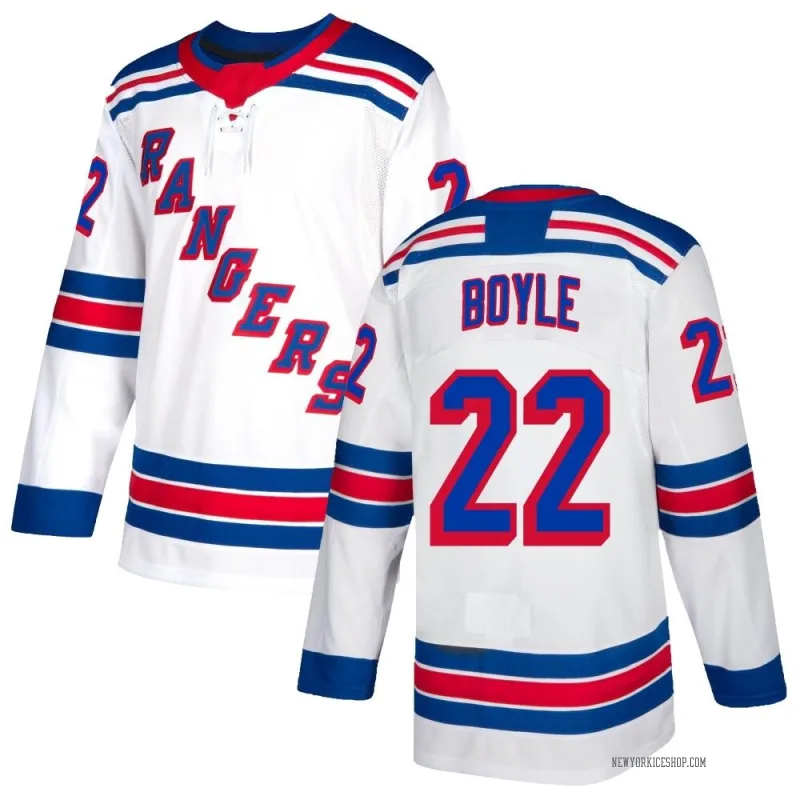 White Men's Dan Boyle New York Rangers Authentic Jersey