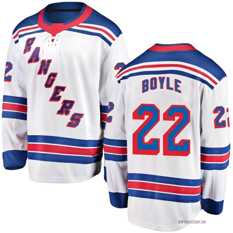 White Men's Dan Boyle New York Rangers Breakaway Away Jersey