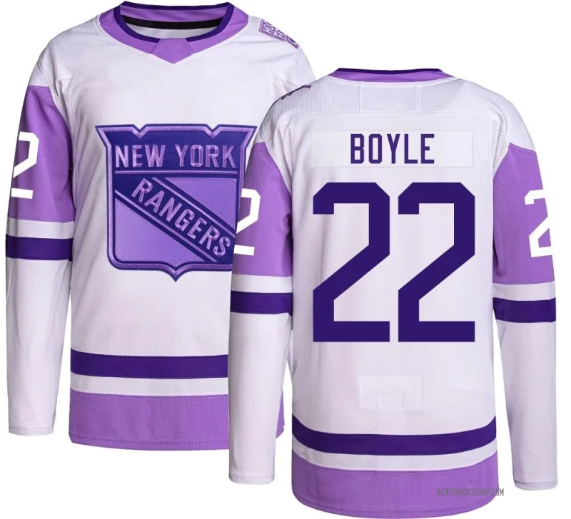 Youth Dan Boyle New York Rangers Authentic Hockey Fights Cancer Jersey